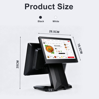 Système de point de vente tactile Matsudapos pour ordinateur de bureau Windows, écran double et terminal de commande sans espèces pour restaurant de restauration rapide