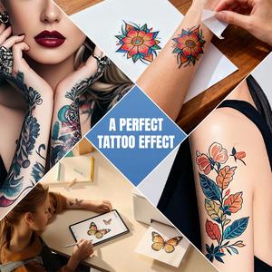 Set di Carta per Tatuaggi Stampabile al Laser, Fogli per Trasferimento ad Acqua per Arte Temporanea sul Corpo, per Eventi, Spettacoli Familiari, Gruppi Creativi - Product Image 5