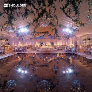 Elegante Tenda Bianca per Matrimoni Impermeabile in PVC con Telaio in Alluminio, Spaziosa Tenda per Feste con Illuminazione, Capacità 200 Ospiti, Montaggio Rapido - Product Image 3