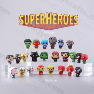 Decoración interior del coche, tamaño en miniatura, Superhéroes, figura coleccionable de juguete para regalo de fiesta, 6 personajes en un juego - Product Image 5