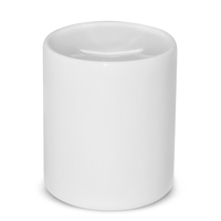 Boîte à monnaie en céramique vierge pour sublimation 8x9,5 cm, pour impression par transfert thermique de photos, images ou logos personnalisés