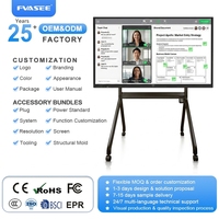 FVASEE OEM ODM Écran LCD 4K 65 75 86 100 110 pouces TV Panneau plat interactif Tableau blanc numérique Écran tactile Tableau intelligent