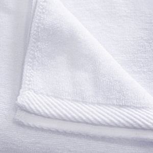 Serviette de toilette en coton blanc 500g de haute qualité, absorbante, <span class=keywords><strong>lavable</strong></span>, personnalisable, multi-usages, pour hôtels, vente en gros - Product Image 2