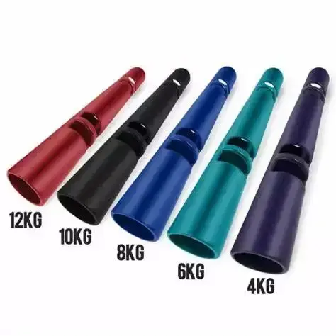 KKFIT Hot Sale Custom colorful Functional Strength Power Gym Fitness Tube 4KG~ 20 KG Weight Pro Training TPR Rubber Vipr