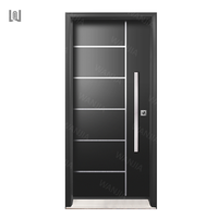 Portes d'entrée modernes personnalisées pour la maison, technologie innovante, portes extérieures en aluminium, portes d'entrée de sécurité
