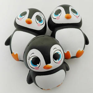 ของเล่นการ์ตูนรูปนกเพนกวินนุ่มนิ่มทำจาก PU ของเล่นบรรเทาความเครียดโมเดลสัตว์น่ารัก - Product Image 4