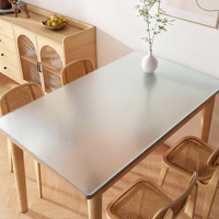 Nappe de table en PVC givré transparent gaufré, durable, 80x120cm, épaisseur 1,5mm, inodore, résistante au rétrécissement et aux taches, vente en gros
