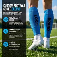 Chaussettes de football respirantes en maille à séchage rapide, anti-transpiration et antibactériennes pour enfants et jeunes – Personnalisables