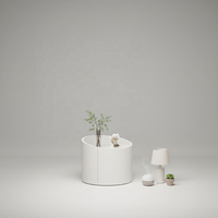 Table de chevet miniature haut de gamme, luxueuse, moderne, entièrement en bois, écologique, durable, avec 1 tiroir, pour la maison, la chambre, l'hôtel, le salon