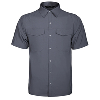 Abordable Summer Outdoor Shirt avec manches courtes Quick Dry Breathable for Men's Tactical Casual with Turndown Collar