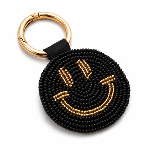 Sstringz Handmade Smiley Face Beaded Keychain Fashionable Colorful <b>Key</b> <b>Ring</b> Decorative Charm for Bags Wallets and <b>Car</b> <b>Keys</b> - Product Image 3