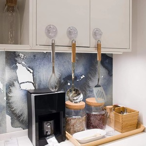 Nhựa Nhỏ Rõ Ràng Nhiệm Vụ Nặng Nề Hút Chân Không Cốc Hút Với Móc Tắm Hút Cốc Móc Có Thể Tháo Rời Cho Phòng Tắm Tường Cửa Sổ - Product Image 5