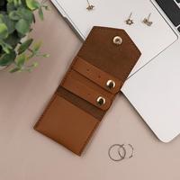 Pochettes en velours miniatures avec logo personnalisé, petits sacs de rangement pour bijoux, organiseur de voyage, forme d'enveloppe élégante, emballage portable pour bijoux