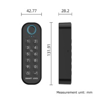 Serrure intelligente sans fil murale TTLOCK, étanche, avec clavier numérique, code numérique, déverrouillage par empreinte digitale BLE, contrôle d'accès, clavier de serrure de porte