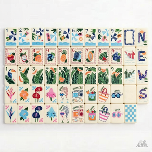 Juego de Mahjong American Green Court de 160 Piezas, 2026, con Tapete, Fichas Acrílicas, Moderno, Lujoso y Elegante, Ideal para Regalo - Product Image 1