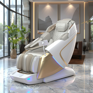2025 Tragbarer Faltbarer Ganzkörper-Bluetooth-Massagesessel mit Luftdruck, Shiatsu, 4D Zero Gravity, Dual-Core, Leder und Vibration - Product Image 1