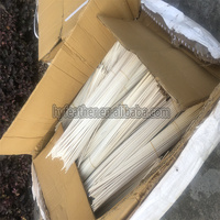 Gefärbte Großhandel natürliche weiße Pfau Stick Stiel Pfauenfedern für Fliegen binden Material Angeln Zubehör DIY Natural Craft