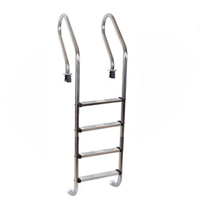 Escalera universal de acero inoxidable resistente al óxido de 2 escalones para piscinas sobre el suelo - Product Image 4