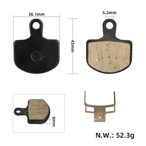 Plaquettes de frein à disque rectangulaires en résine creuse pour trottinettes, composant de frein pour VTT et trottinette électrique - Product Image 2
