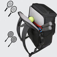 Sac de voyage multifonctionnel grande capacité imperméable pour hommes et femmes, sac à dos de sport pour le tennis, le padel, le basketball et les activités universitaires