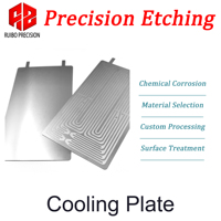 Plaque de refroidissement en aluminium gravée avec précision, plaque froide liquide pour dissipation thermique de batteries à énergie nouvelle, traitement sur mesure