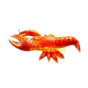 Escultura de langosta LED de alta calidad, diseño de camarón gigante para iluminación de escena nocturna de jardín para decoración de restaurante de mariscos, resina hecha - Product Image 1