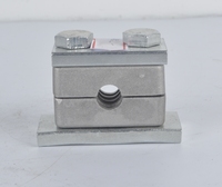 Ensemble de fixation série standard métrique 73 mm en aluminium galvanisé W10, plaque de soudure, plaque de couverture, boulon à tête hexagonale profilé DIN 3015-1