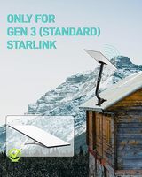 Système d'antenne avancé Starlink Gen 3 pour montage mural ou sur toit, pour une réception de signal supérieure et une communication par satellite durable