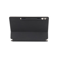 Casing Kulit dengan Slot Pena, Keyboard Sentuh LED Backlit Floating untuk Samsung Tab S9 FE S8 Plus, Kompatibel BT, Spanyol