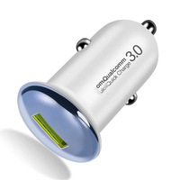 Fabrik-Großhandel QC3.0 18W USB Schnell-Autoladegerät, Hergestellt aus Feuerfestem PC-Material