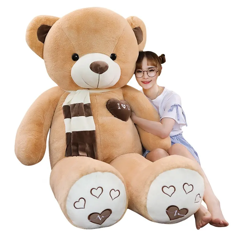 Plush 80CM 100CM 120CM 160CM 180CM big teddy bear i love you giant
