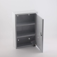 Armoire à pharmacie murale grande capacité avec 3 compartiments verrouillables avec clés en fer thermolaqué