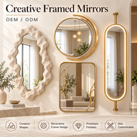 Miroir mural LED sur mesure pleine longueur, arqué et rétroéclairé, idéal pour dressing, magasin de vêtements et cabine d'essayage