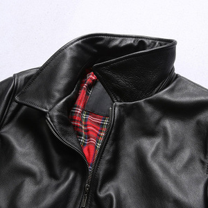 <span class=keywords><strong>2022</strong></span> nuovi uomini giacca da volo in pelle di alta qualità giacca da Baseball in pelle di mucca - Product Image 4