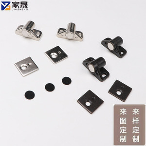 Loquet magnétique triangulaire en alliage de zinc Jiasheng pour porte et meuble, finition bronze antique - Product Image 3