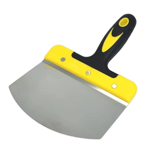 Industrial & DIY Grade Powder Coated Arc Scraper Flexible Carbon Steel Blade Bent Knife Type Plastic Handle for Crack Filling - Product Image 3