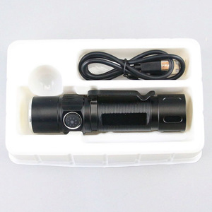 Mini lampe torche à trois yeux avec clip pour stylo, lumière blanche LED rechargeable, affichage de la batterie T9744 - Product Image 1