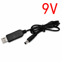 Kabel Penguat Daya USB DC 5V ke DC 9V / 12V Modul Peningkat Tegangan Konverter USB Kabel Adaptor Colokan 2.1x5.5mm