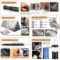Groothandel DIY 9 1 Outdoor Survival Tools Draagbare multifunctionele uitrusting voor wandelen Volledig waterdicht
