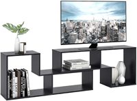 Console TV support pour TV 55 60 65 pouces, support multimédia de Center de divertissement moderne, étagère de rangement de Table TV bibliothèque pour salon,