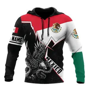 Fitsp Mexico Phong Cách Áo Người Đàn Ông 3D In Áo Len Tùy Chỉnh Mexico Hoodies Áo Áo Thun Bán Buôn