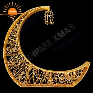 Decoración LED de <span class=keywords><strong>Luna</strong></span> y Estrella para Ramadán, para Exteriores, Espacios Públicos, Festivales, Exhibición Personalizada, Luz Decorativa de Grado Comercial para Centros Comerciales y Parques - Product Image 5