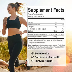 Para vitamina D3 K2 tabletas orgánico vegano adulto OEM suplemento al por mayor - Product Image 4