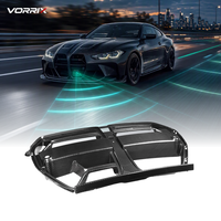 Untuk BMW G80 M3 G82 G83 M4 2021-2025 Grille Depan Model CSL Serat Karbon Kering dengan Sensor Radar ACC Mesh 51138085968