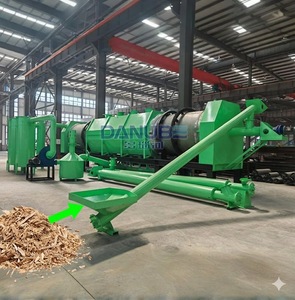 Machine de pyrolyse de biochar à processus continu, four de carbonisation de sciure de bois, four à charbon de bois, machine de fabrication de poudre de charbon de bois - Product Image 1