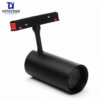Spot magnétique sur rail 6W 10W 20W 30W 48W COB pour système d'éclairage de plafond sur rail magnétique