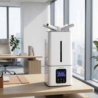 Humidificateur ultrasonique industriel électrique 15L neuf avec 3 atomiseurs, brume froide, humidification automatique, télécommande pour la vente en gros