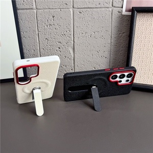 เคสโทรศัพท์หนัง PU แม่เหล็กแบบขายส่ง สำหรับ Samsung S26 S25 Ultra Plus S26 EDGE พร้อม 360 องศา °   ฝาครอบป้องกันแบบแถบ - Product Image 5