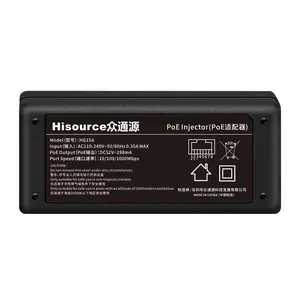 Hisource OEM תמיכה 12 +,36- 48V מעל Ethernet מתאם 1 ספק כוח Uplink 1*1000Mbps יציאת עבור IP מצלמה