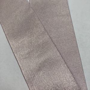 Ruban élastique double face brillant en polyester, élasthanne et nylon, haute densité, couleurs personnalisées, volume en vrac, 35 mm - Product Image 2